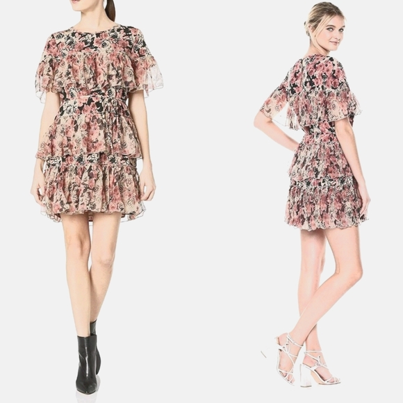 Lucky Brand - Boho Ruffle Rose Dress - Picture 3 of 9